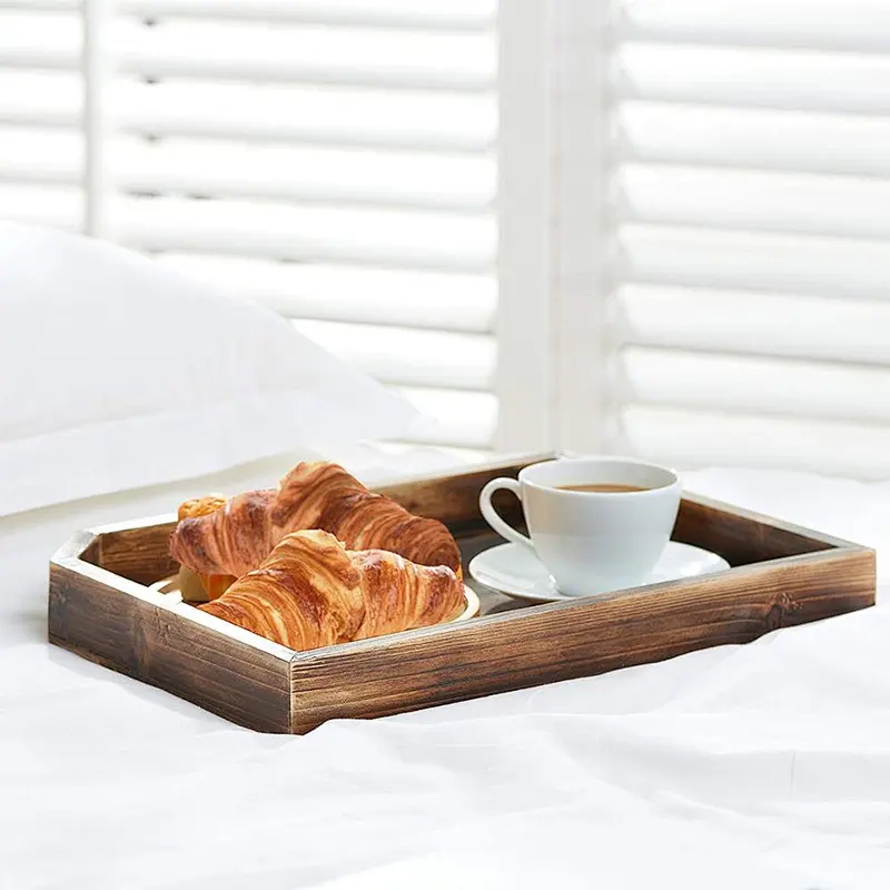 Vintage Wooden Coffee Table Display Tray storage tray