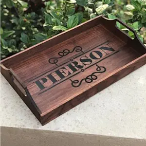 Personalized Serving Tray / Custom Wood Tray