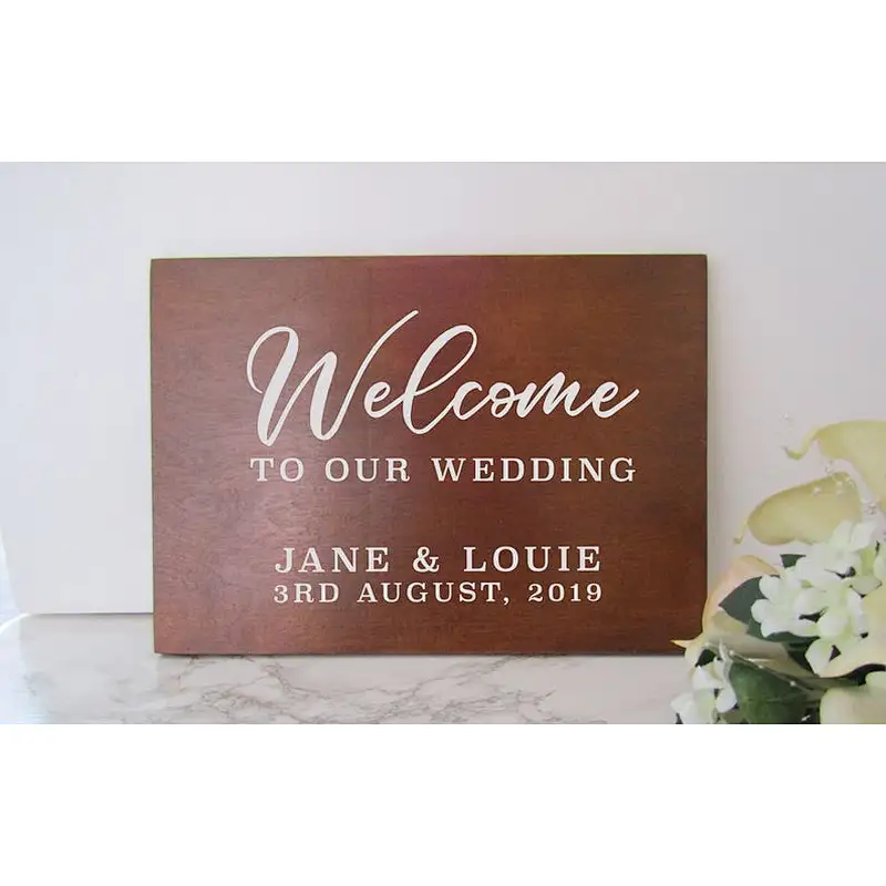 Rustic Custom Blank wood sign unfinished wood sign Welcome Wedding Sign Custom Wedding signs
