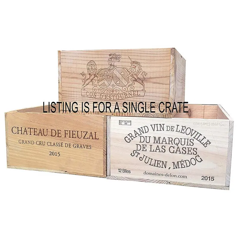Storage Box-French Wine Crate -  Wedding Decor DIY Projects Garden Planter Boxes NO Lid NO Storage Inserts