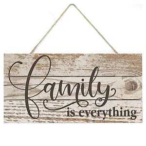2019 Wood Products Family is Everything Rustic Wooden Plank Sign