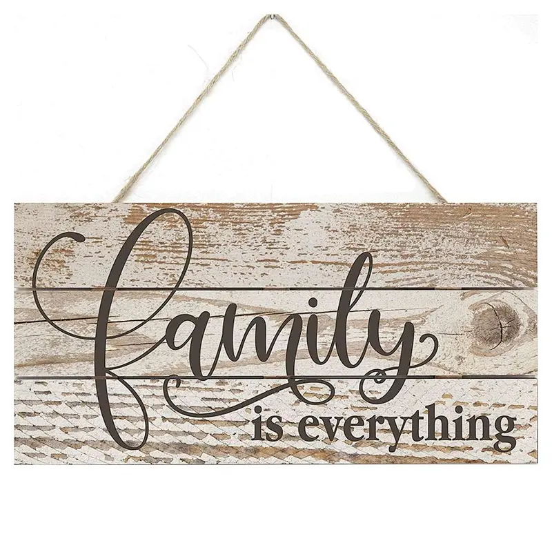 2019 Wood Products Family is Everything Rustic Wooden Plank Sign