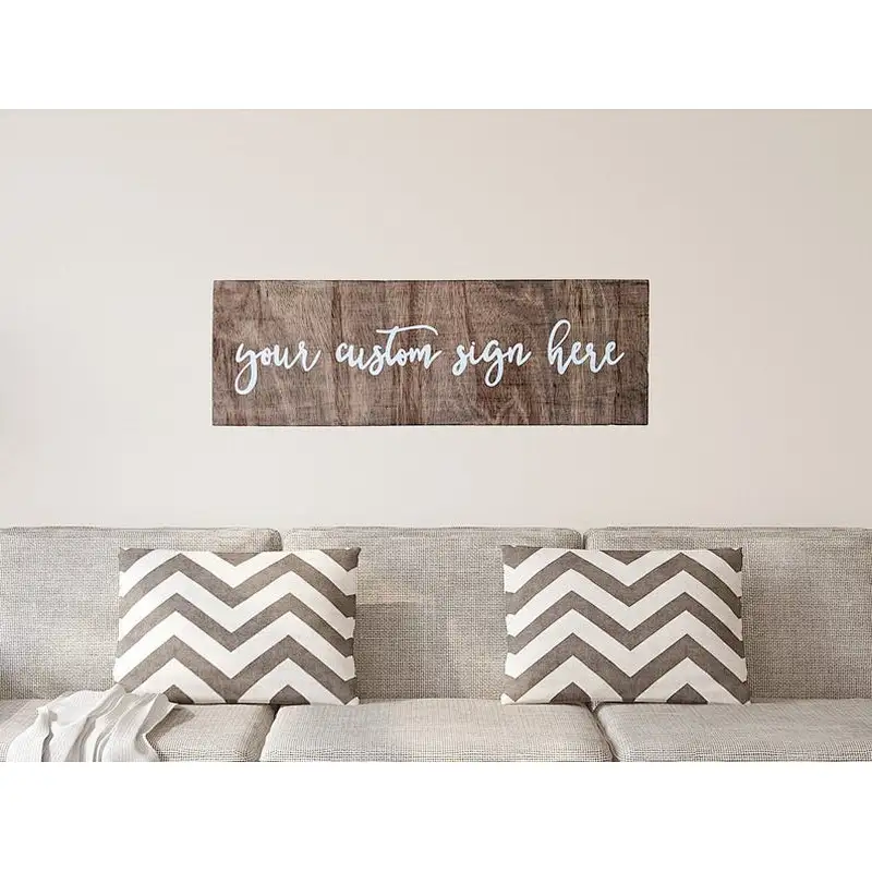 Custom Wood Sign Personalized Wood Customized Name Gift Farmhouse Painted Sign