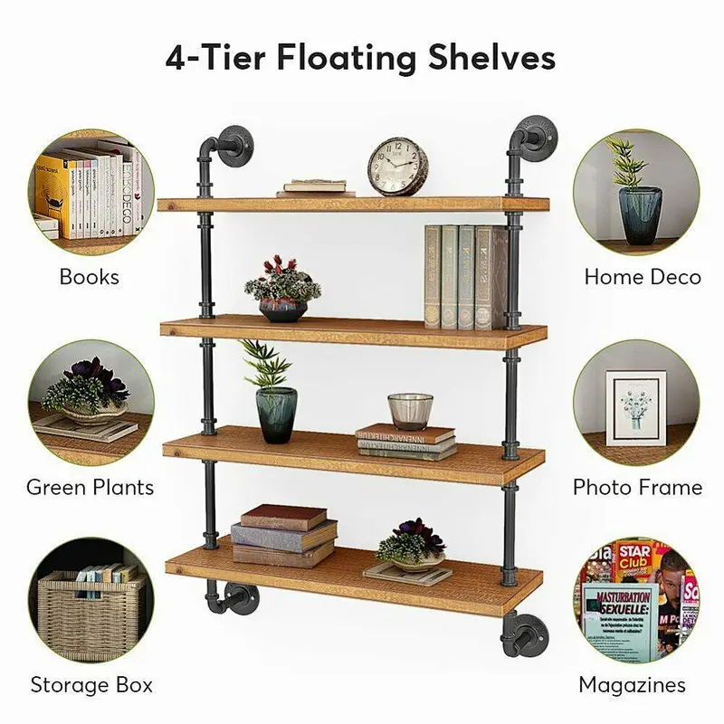 Wooden wall hanging shelf  shelf wall wood wall shelves