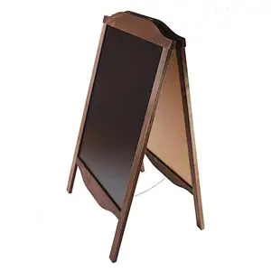 Wooden A-board Engraving, Sandwich board, Pavement sign