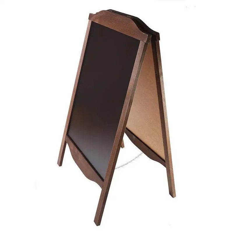 Wooden A-board Engraving, Sandwich board, Pavement sign