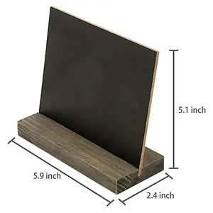 Rustic Chalk Board Sign with Wood Stand for Wedding Decorations Signs Labels