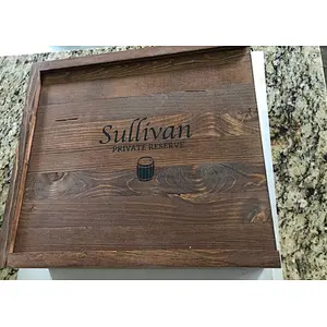 Personalized wine box 3 bottle whiskey wooden box wedding gift box