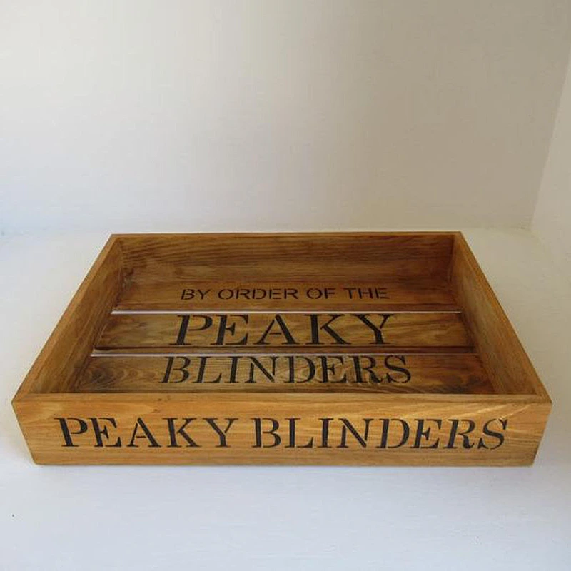 Drinks Tray Anyone for Whiskey Gin decorative shabby chic wooden tray Wooden Serving Trays Wooden Decorated Tray