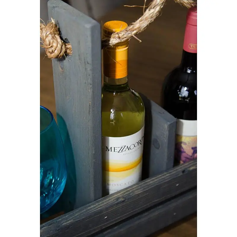Wood Wine Caddy, Wine Carrier, Wine Tote, Rusic, Custom