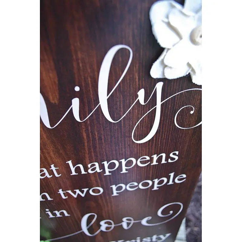 Rustic Wedding Sign Painted On Wood