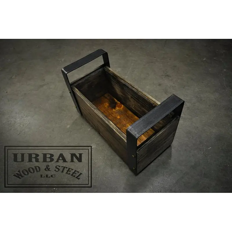 Reclaimed Barn Wood Tool Crate and Wine Carrier