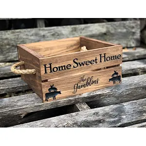 Farmhouse Gifts Wood Box Jewelry organizer wood storage box  tissue box holders  with ceramic flower