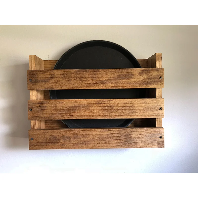 Wooden storage rack,Rustic holder serving trays Restaurant Wood rack