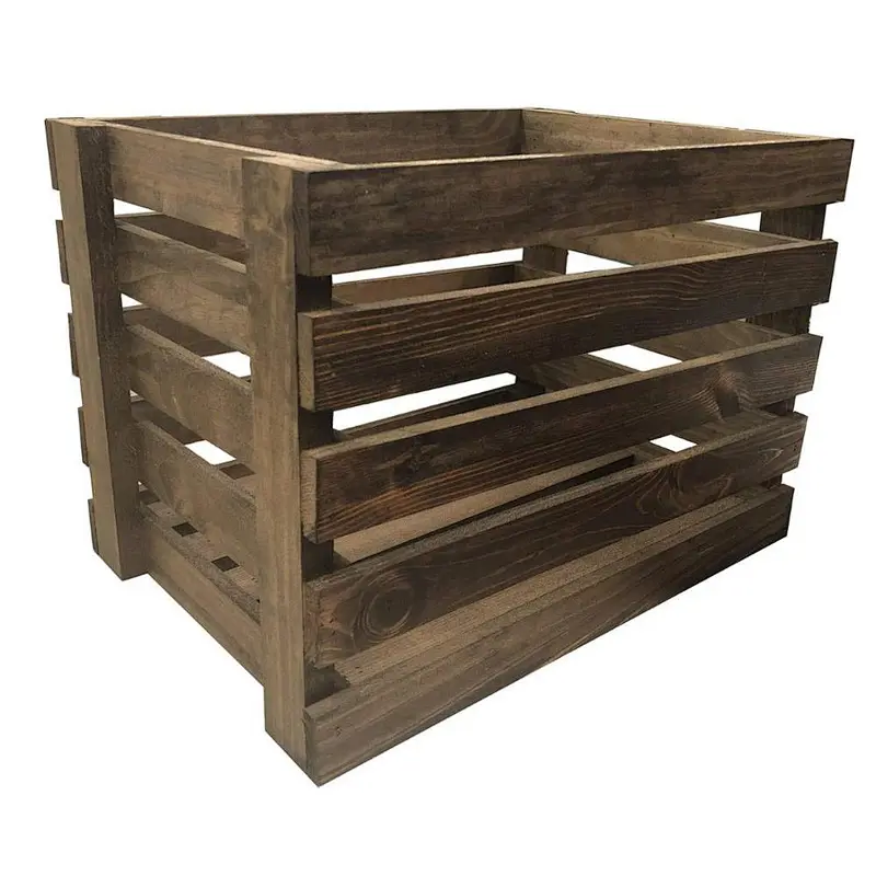 Large Pine Wood Shipping Crates Gift Wood Crate For Sale