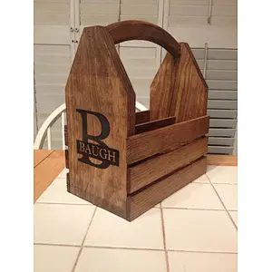 Personalized wooden wine box