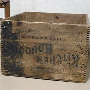 Vintage VERY LARGE CRATE Wood Shipping Box