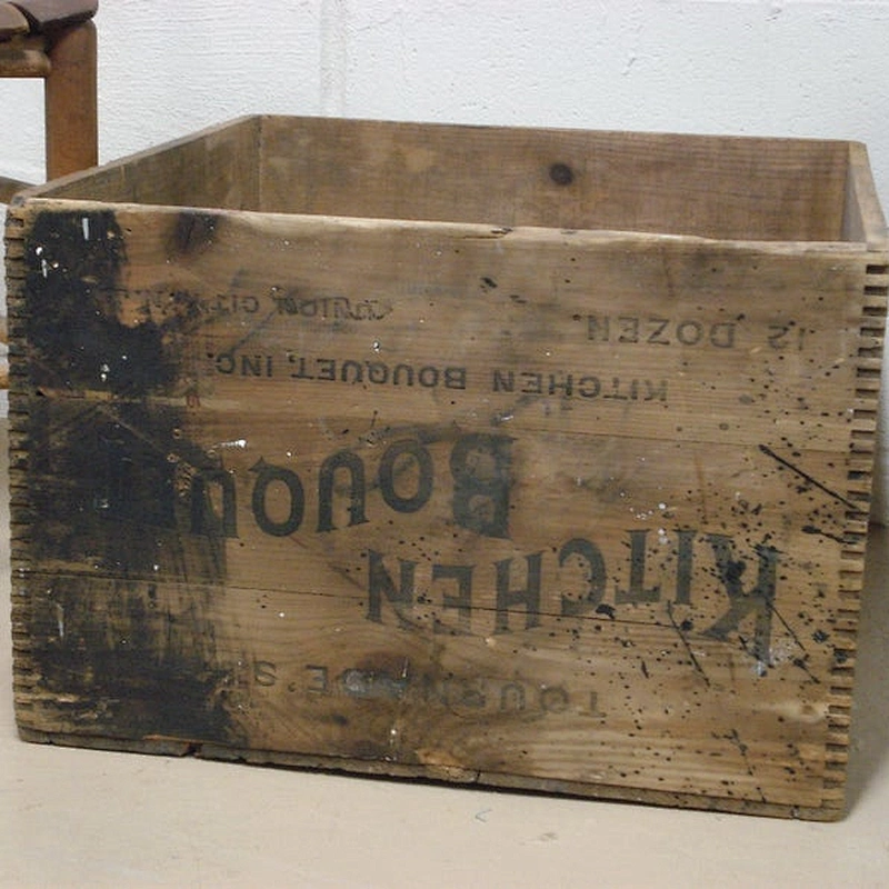 Vintage VERY LARGE CRATE Wood Shipping Box