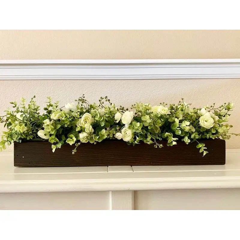2020 Wood Planter Box Great for Succulent Cactus Herbs Wooden Gift Flower Pot Wooden Planter Box