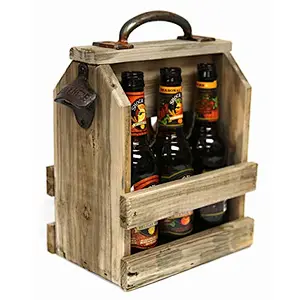 Wooden Beer Bottle Holder
