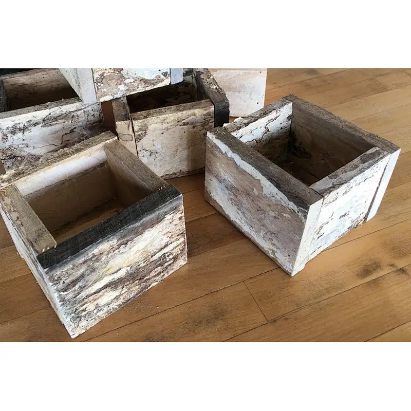 10 small wooden boxes to use as bathroom country decor, country wedding decor, wood planter box,