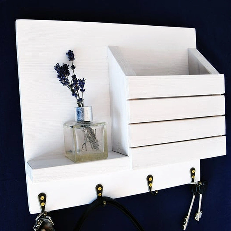 entryway organizer wall organizer  key organizer, entryway decor, mail organizer  wood wall organizer  entryway shelf