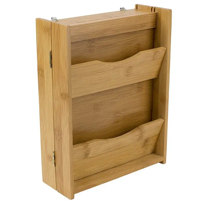 Entryway Key/Mail Holder Wall Organizer-wood Natural  Letter Rack and Key Box