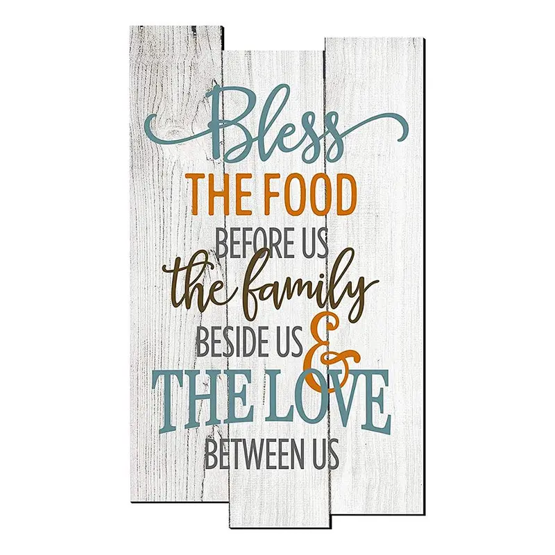 Wood Products Bless The Food Before Us Rustic Wall Sign 11x18
