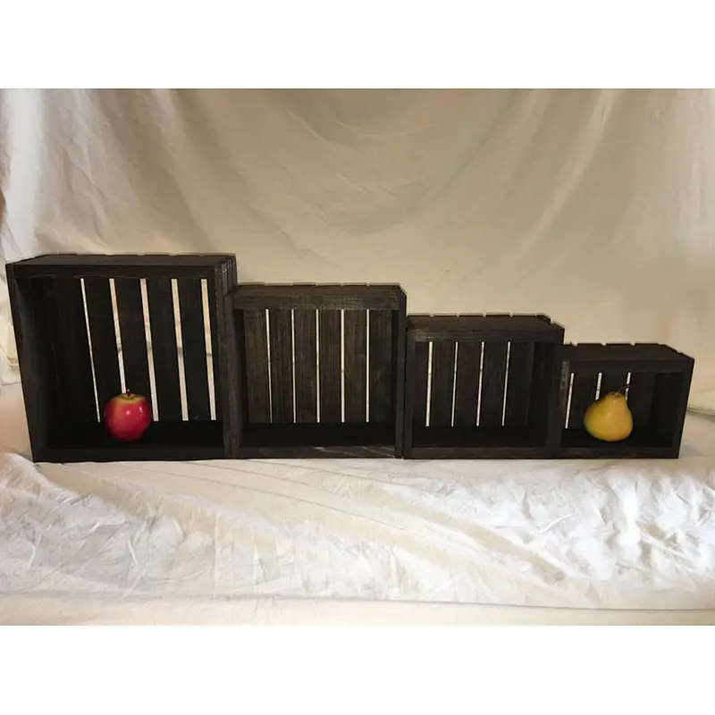 Unfinished stroge Wood crate wooden box custom wooden crates