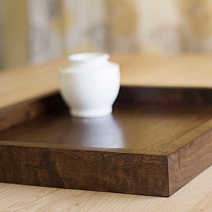 Wooden Serving Trays Serving Trays for Ottomans Wooden Tray With Handle