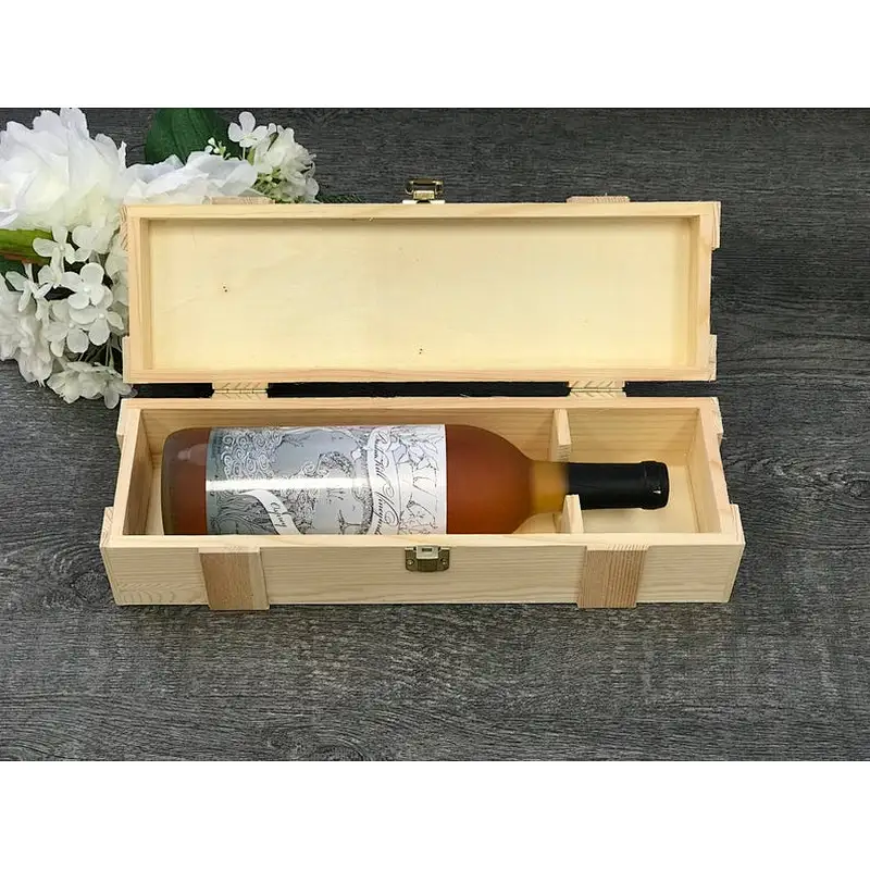 Rustic personalized customized unfinished wholesale Wooden Wine Box,elegant   Wine Box, Personalized Wine Box packaging