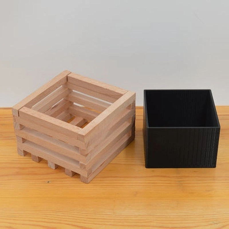 Wooden Succulent pot