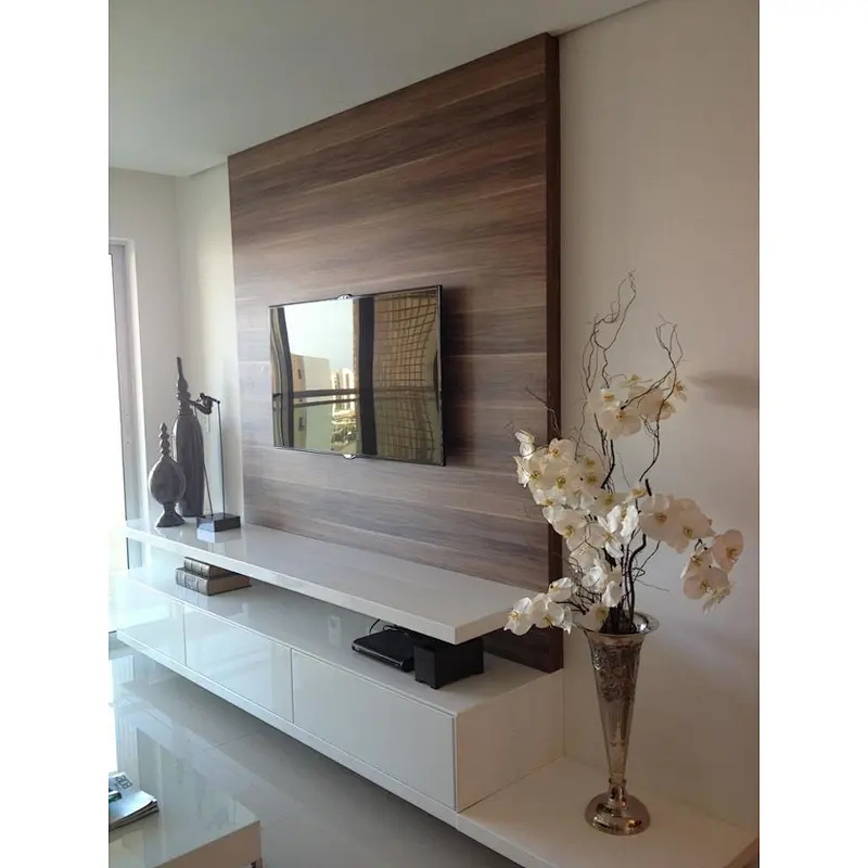Hanging Cabinet TV Background Wall Decoration Wall Bookshelf Solid Wood Partition Bedroom Living Room wooden wall shelf