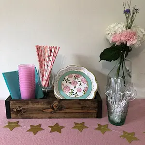 Wooden Planter Box  Mason Jar Box Wooden Decor  Centerpiece Box Pot