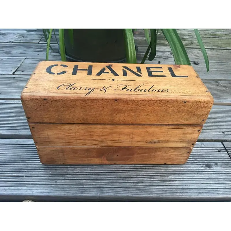 Vintage  Wooden Handcrafted Rustic Storage Box wooden Handcrafted Rustic gift box Wood crate box