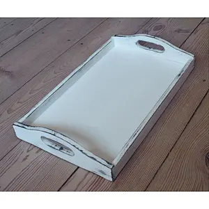 Large Breakfast Tray Wooden Serving Trays vintage white wood serving tray Wooden Dry Fruit Tray Wooden Trays For Decoration