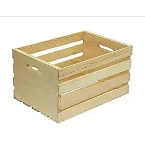 Natural wooden box