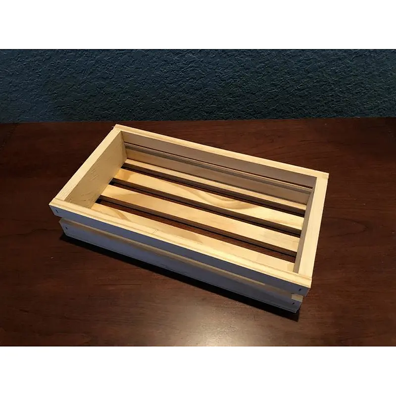 Rucstic personalized customized  unfinished  wholesale handrcrafts Small Plant Flat Wooden Crate  Flower Planter, Small Crate,