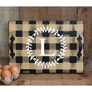 Personalized Serving Wood Tray,Hot Chocolate Bar,Christmas ,Wedding Gift,Breakfast
