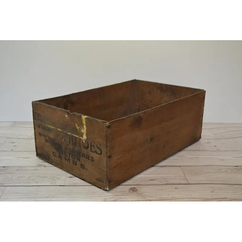 Rustic wholesale antique big  cheaper unfinished home decoration delicate practical Vintage Wood Box Rustic Storage Crate