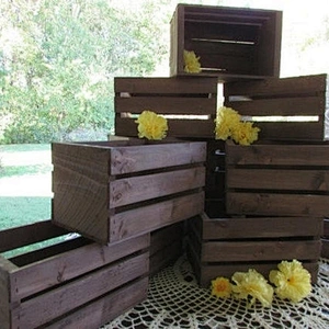 Wooden storage crates fruit crate wood wooden crates grey