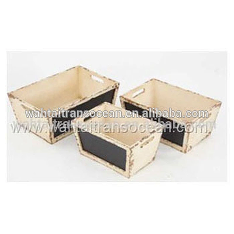 Rustic personalized customized decoration delicate practical wholesale Set Of 3 Cheap Wooden Packaging Gift Tools Crate Box2020