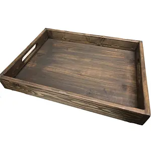 Wooden Tray with Handles, Wood Tray, Coffee Table Tray 2020