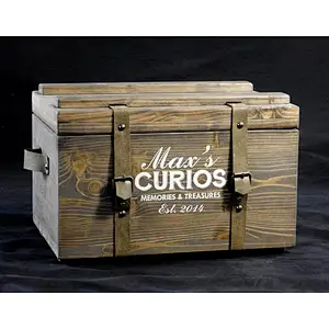 Personalised Rustic Wooden  Wedding Card Box *Vintage Keepsake Storage Box, graduation gift , treasure chest