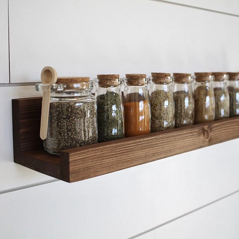 Shelf mount wall bracket wood decorative