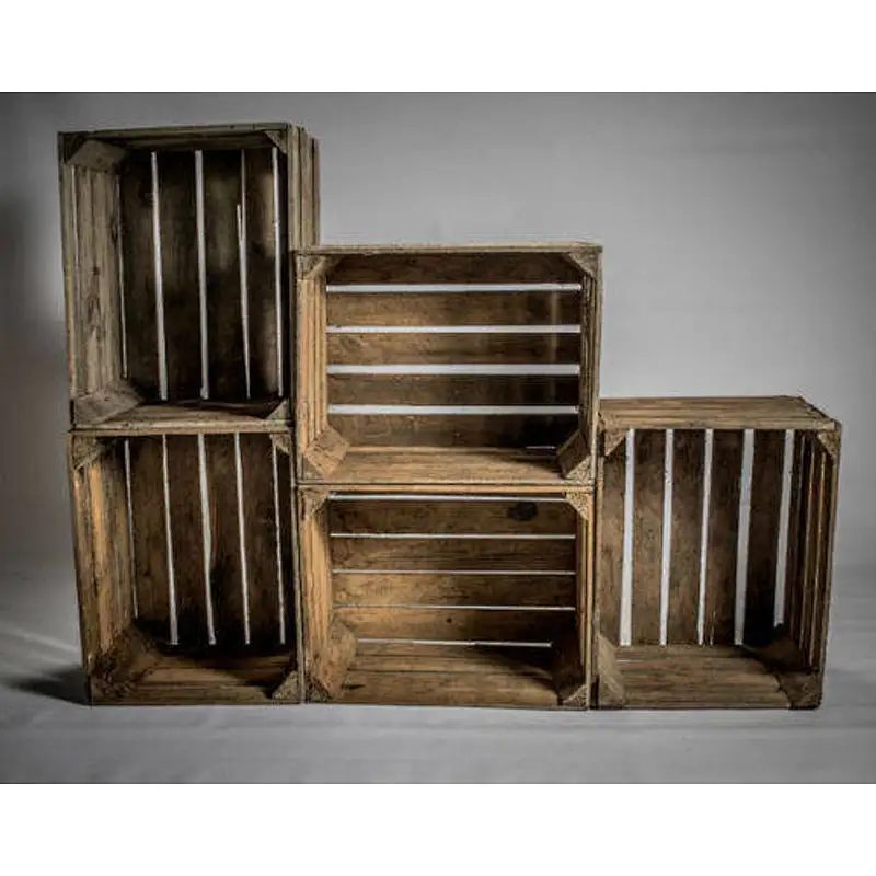 Beautiful Wooden Crates Storage Box
