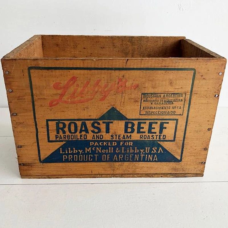 Antique of rustic style  wooden box