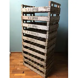 Vintage Antique Rustic Wood Farm Tray Apple Crate Potato Bushel Box & Catchall Valet Tray Wooden Dry Fruit Tray