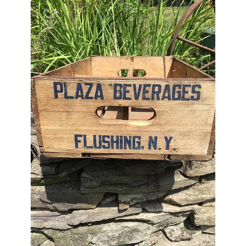 Plaza Beverages Wooden Crate