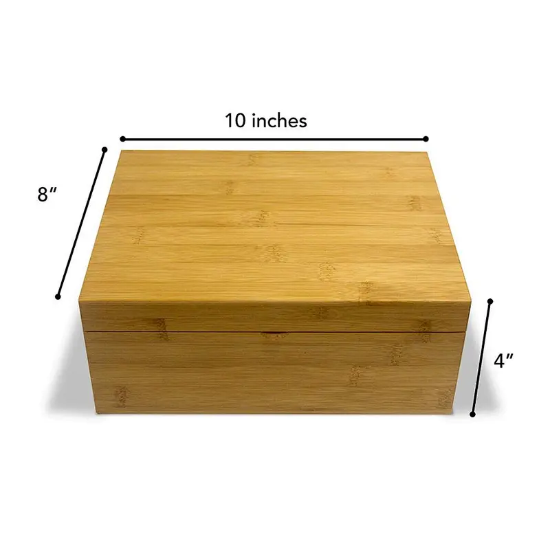 Rustic personalized customized cheap  Multikeep Adjustable Tea home decoration organiser	 clear storage big tool  wooden box